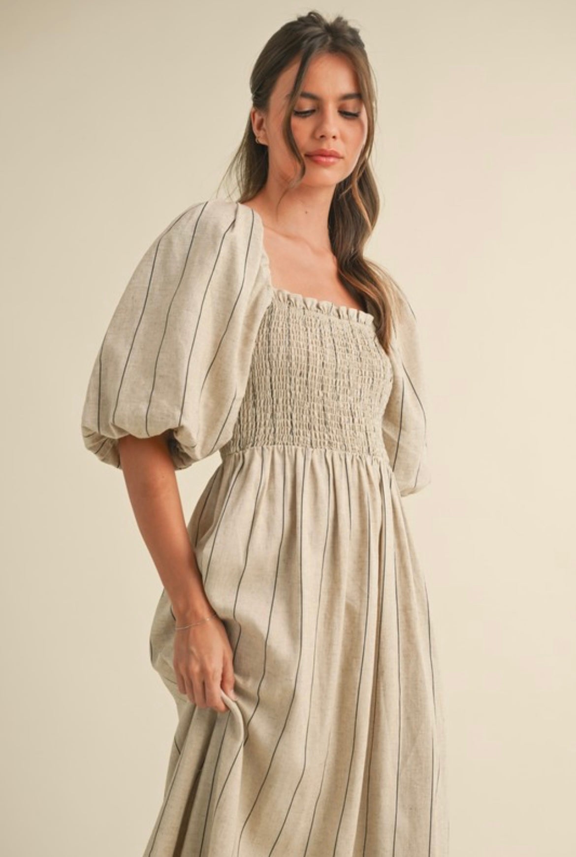 SOPHIE DRESS IN NATURAL