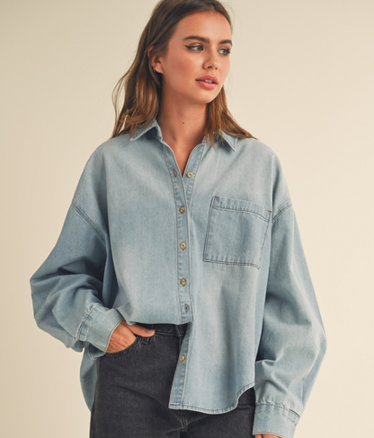 LIGHT DENIM TOP