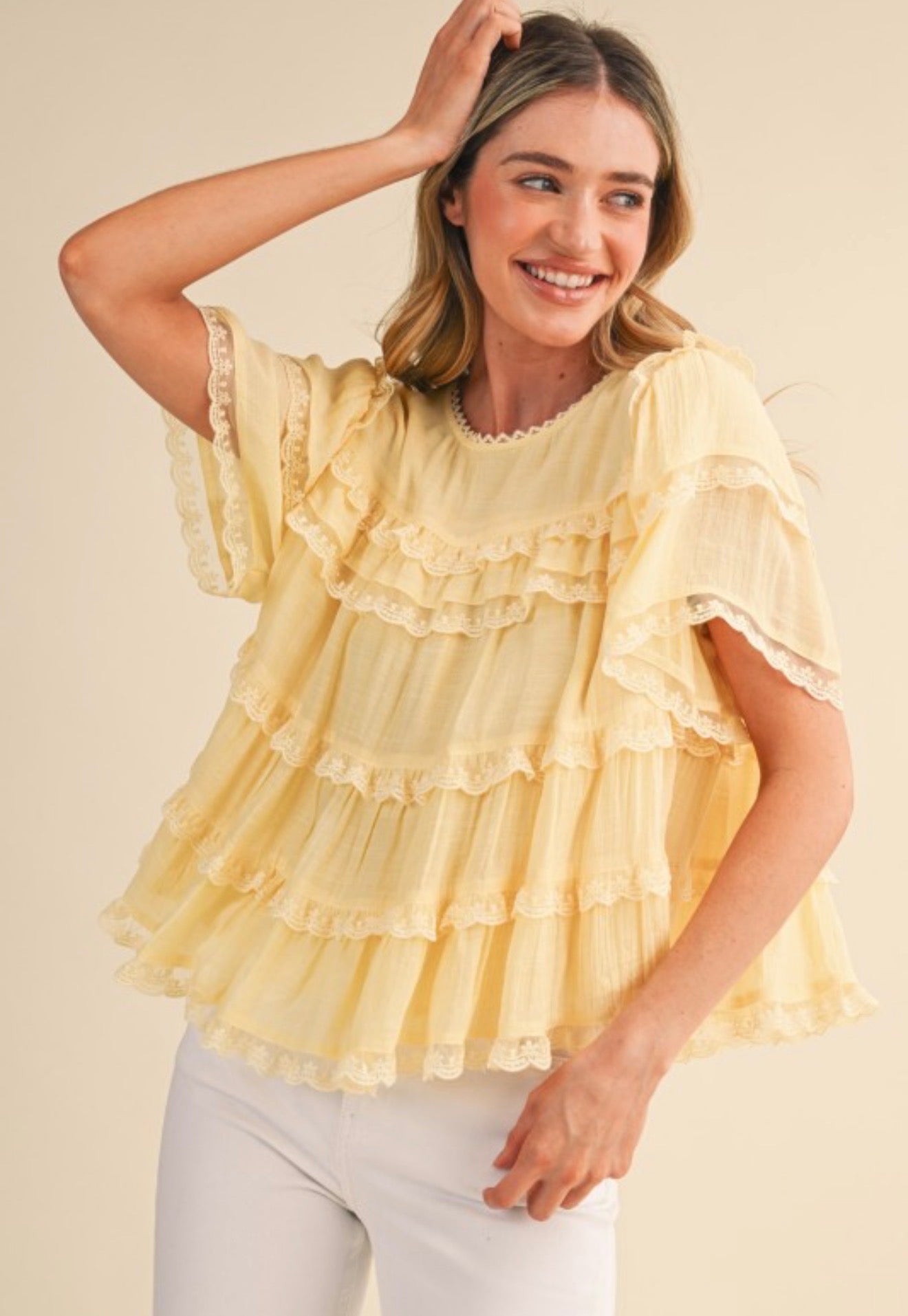 BUTTER YELLOW TOP