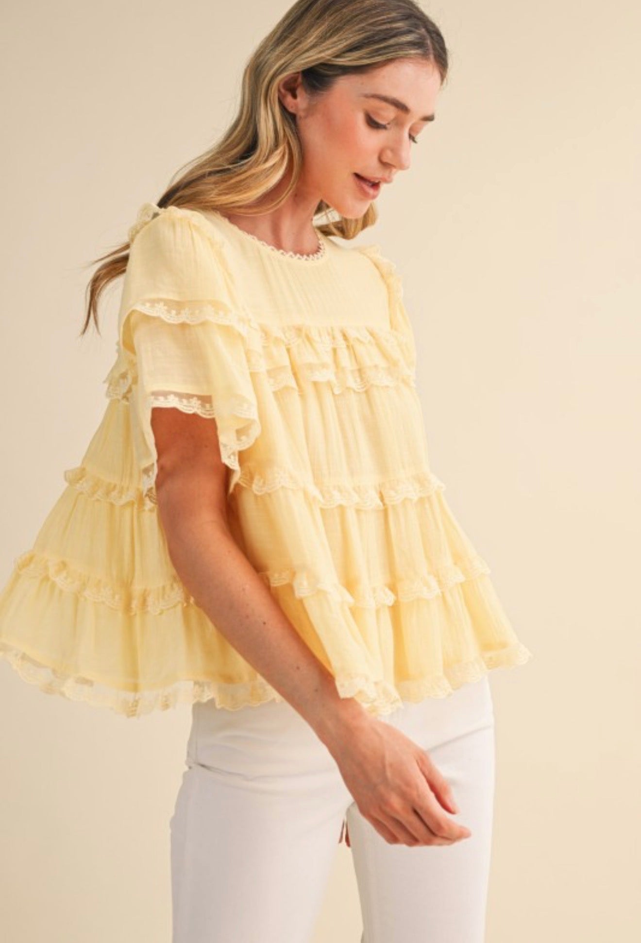 BUTTER YELLOW TOP