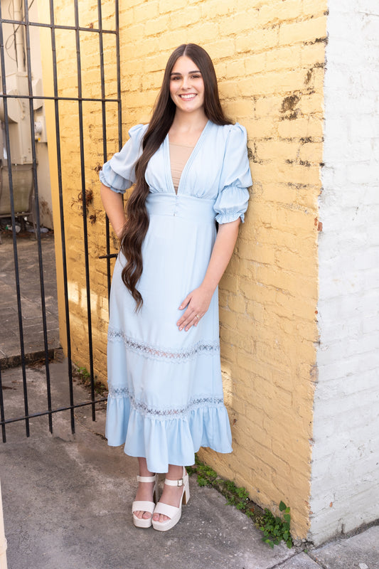 SIMPLY BLUE LACE DRESS