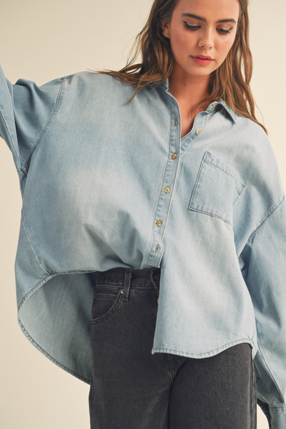 LIGHT DENIM TOP