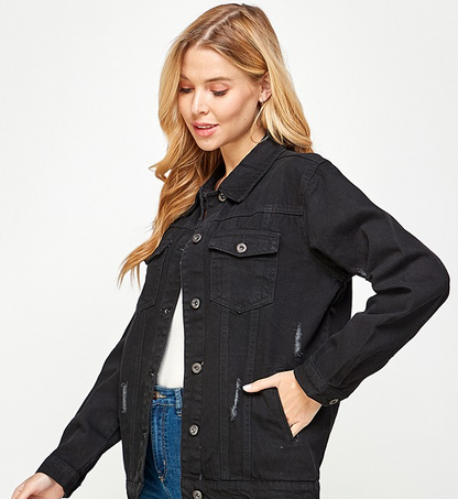 BLACK DENIM JACKET