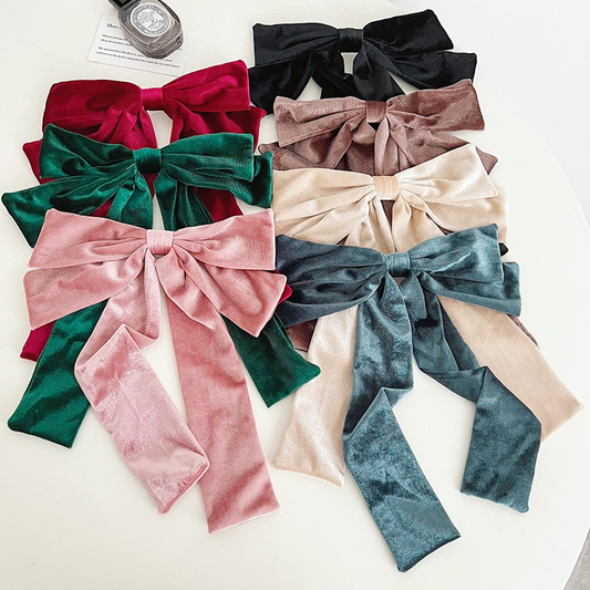 VELVET HAIR BOW